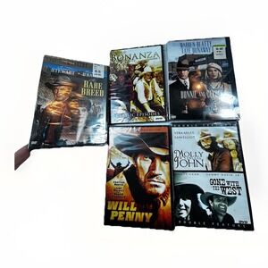 Lot Of Western movies DVDs x5 Beatty Dunaway Davis Heston